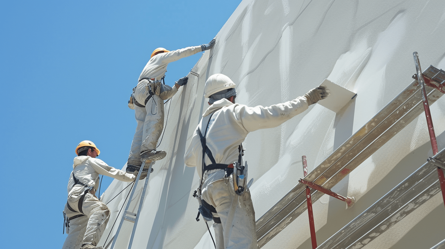 Travaux de peinture extérieure sur bâtiment à Angoulême - Couleurs des Charentes
