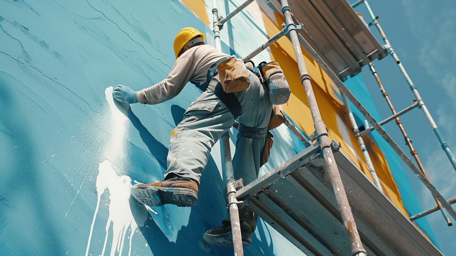 Peinture extérieure sur façade en Charente par Couleurs des Charentes